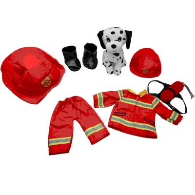 Playtime by Eimmie Playtime Pack FireFighter with Matching Child Accessories 18 Inch Dolls
