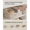 Set of 6 Foldable Storage Baskets with Handles and Divider, 15.7x11.8x7.9 Inch Fabric Organizer Bins for Closet Bedroom - 2 of 4