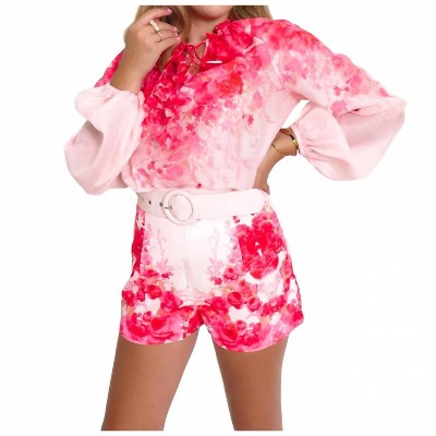 Women's Watercolor Garden Blouse - Mainstrip