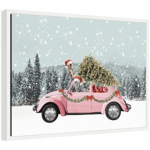 Kate & Laurel All Things Decor Sylvie Framed Canvas Let it Snow 2 by Lulia Emelianteva July Art Print - 1 of 4