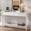 Bella Depot 60" Contemporary Console Table with 4 Drawers - 2 of 4