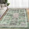 Vintage Machine Washable Oriental Design Carpet with Non Slip Backing Distressed Stain Resistant Soft Low Pile Floor Cover for Living Room Bedroom - 4 of 4
