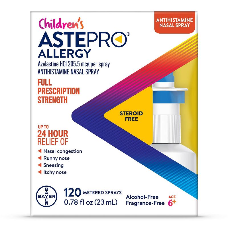 Children&#39;s Astepro Azelastine Hydrochloride Allergy Steroid Free Antihistamine Nasal Spray - 120 Metered Sprays, 1 of 9