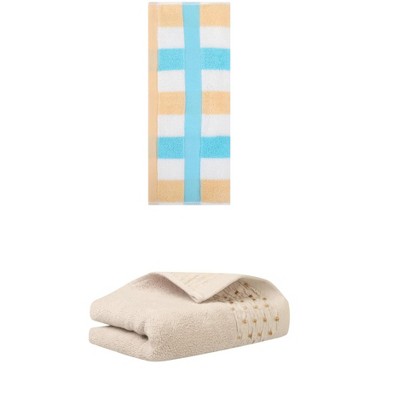 REGALWOVEN Soft Cotton Bathroom Hand Towel Set for Home Decor 14" x 30"/13" x 29" 2 Pcs