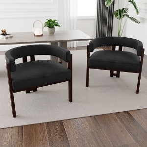 NicBex Modern Accent Chair Upholstered Armchair with Open Back 3 Legs Set of 2 Comfy Chair Lounge Chair for Living Room, Bedroom - 1 of 4