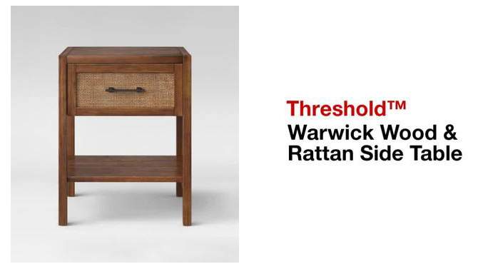 Warwick End Table with Drawer - Threshold™, 2 of 15, play video