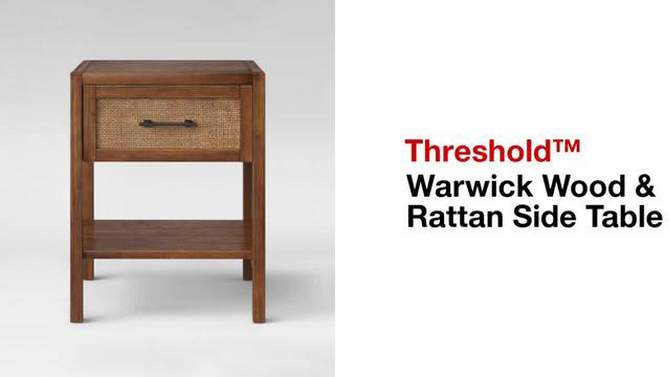 Warwick End Table with Drawer - Threshold™, 2 of 12, play video