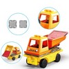 PICASSO-TILES Construction Truck for Magnetic Tiles, STEM Building Blocks Educational Toy for Kids, 15PCS - 4 of 4