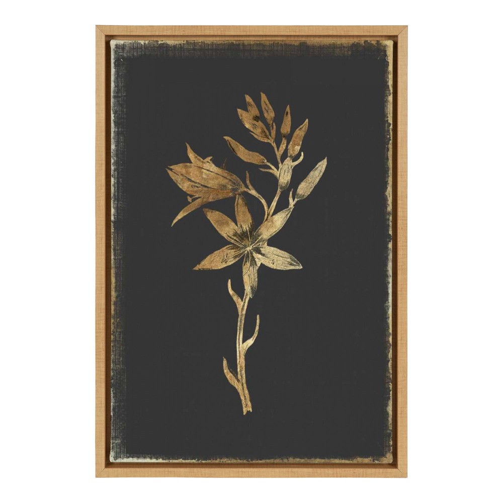 Photos - Other Decoration 16" x 23" Carmass and Wild Hyacinth Framed Canvas Wall Art - Amanti Art: Vertical Botanical Decor, Modern Style