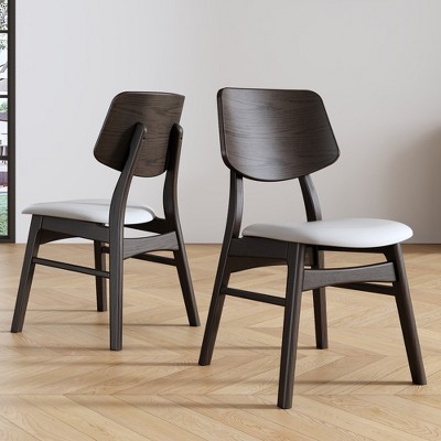 Luck Live 2 piece solid wood dining chair