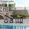 Adirondack Square Outdoor Side Table,Weather Resistant Patio End Tables,Durable Small Patio Table for Beach,Pool,Garden, Balcony, Porch - 3 of 4