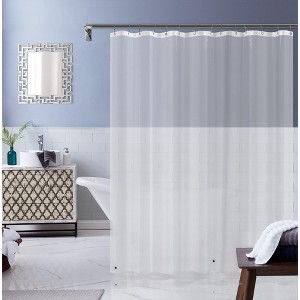 Dainty Home Heavy Weight Shower Curtain Liner With Magnetized Hem - 1 of 4