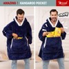 Inhand Wearable Blanket Hoodie for Adult Flannel Oversized Hoodie Sweatshirt Blanket with Pockets Birthday Gifts for Women - 4 of 4