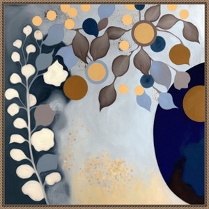Amanti Art Modern Midnight Bloom II by Bella Eve Canvas Wall Art Print Framed - 1 of 4