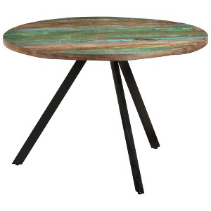 vidaXL Dining Table 43.3 in.x29.5 in. Solid Wood Reclaimed - 1 of 4
