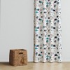 Bacati - Woodlands Animals Aqua/Navy/Grey Curtain Panel - image 3 of 4