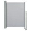 vidaXL Patio Retractable Side Awning 39.4"x118.1" Gray - 2 of 4