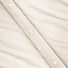 300-Thread Count Breathable Cotton Percale Solid Duvet Cover Set with Matching Pillow Shams by Blue Nile Mills - 4 of 4