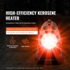 VEVOR Kerosene Forced Air Heater,70000 BTU Portable Torpedo Diesel Space Heater with Thermostat,5Gallon Tank Energy-Efficient heavy-duty Heater,Black - 3 of 4