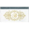 Linum Home Textiles 100% Turkish Cotton MONICA Gold Thread 2PC Embellished Bath Towel Set - 3 of 3