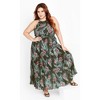 Women's Plus Size Rebecca Print Maxi Dress - jungle | CITY CHIC - 2 of 4