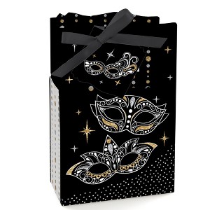 Big Dot of Happiness Masquerade - Carnival Mask Party Favor Boxes - Set of 12 - 1 of 4