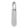 Black Bow Jewelry 14k White Gold Hollow Heart Slide, 23 x 25mm - 2 of 4