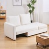 NicBex 62.5" Sofa Bed Loveseat Couch with Pull Out Bed & Adjustable Backrest,Upholstered Sleeper Sofa for Living Room,Bedroom,Office - 2 of 4