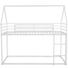 NicBex Twin Over Twin Metal Bunk Bed with Slide/Ladder & Guardrails,House Bed Frame for Kids Room,Bedroom - 3 of 4