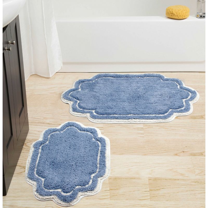 Allure Collection Cotton Tufted Set of 2 Bath Rug Set - Home Weavers, 1 of 5