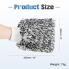 Unique Bargains Double-Sided Plush Household Clean Microfiber Car Wash Mitt 10" x 8" - 2 of 4