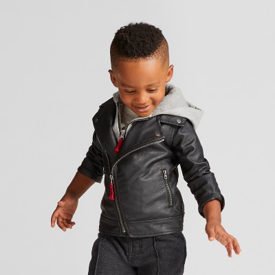 target boys leather jacket