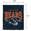 NFL Chicago Bears Vintage Arch Cozy Knit Throw Blanket - 3 of 3