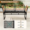 Tangkula Set Of 7 Outdoor Furniture Set Patio Acacia Wood Cushioned Sectional Sofa Set with Square Coffee Table and Ottomans - 2 of 4