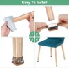 Unique Bargains Silicone Cups Felt Furniture Pads for Hardwood Floors 24 Pcs - 4 of 4