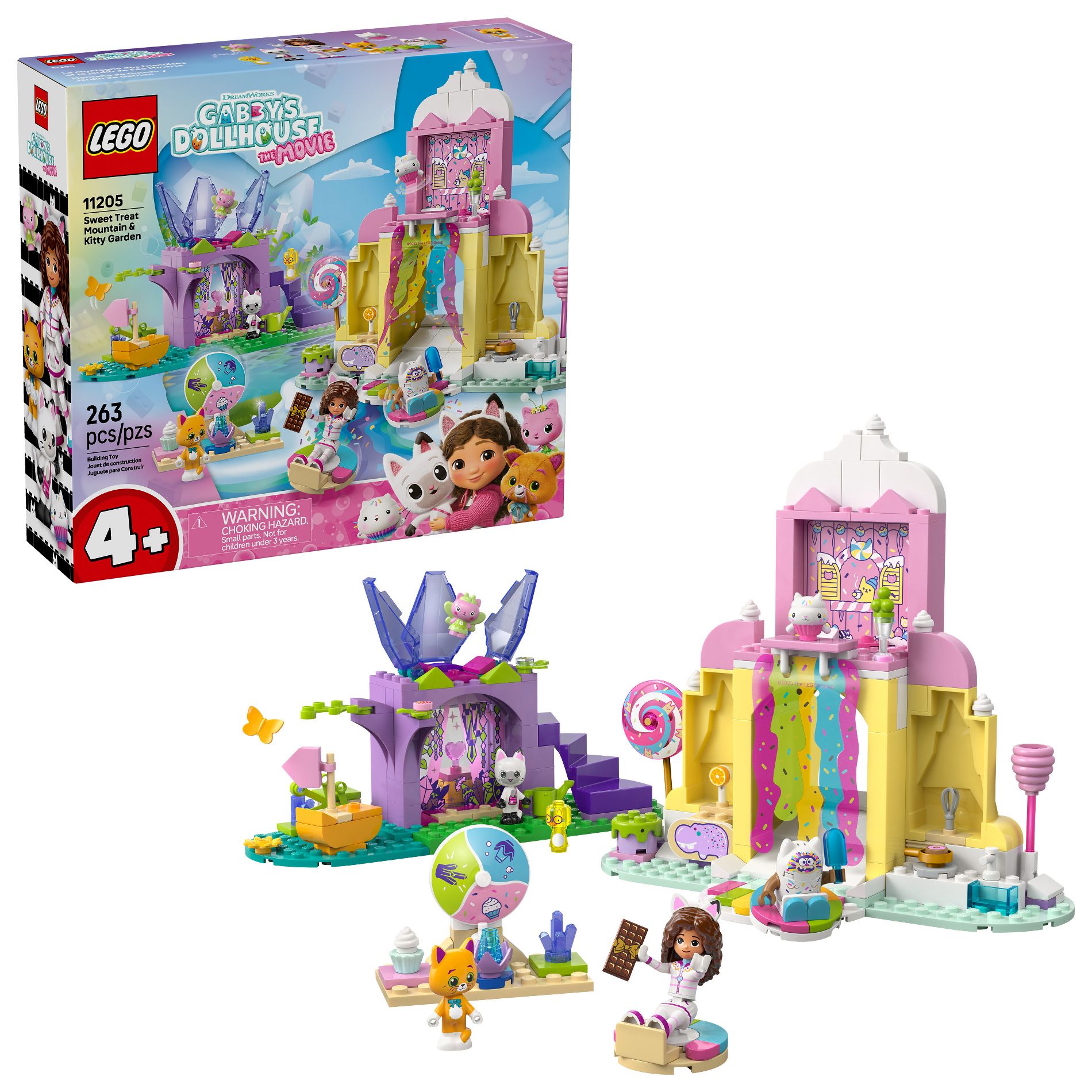 LEGO Gabby’s Dollhouse Sweet Treat Mountain & Kitty Garden 11205