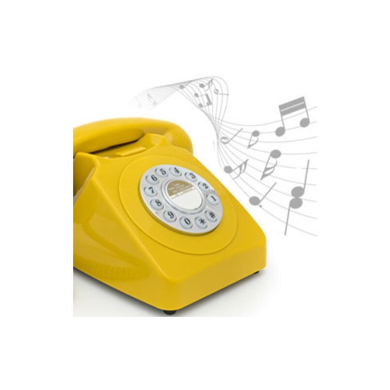 GPO Retro GPO746YEL 746 Desktop Rotary Dial Telephone - Mustard, 5 of 6