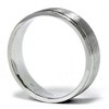 Pompeii3 Mens 6mm Comfort Fit Wedding Band Ring  14K White Gold - 3 of 4