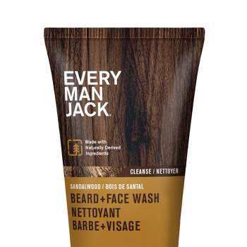 Every Man Jack Beard + Face Wash - Sandalwood - Trial Size - 2 fl oz