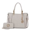 MKF Collection Merlina Embossed pockets Vegan Leather Women’s Tote Bag with Wallet by Mia K - 2 of 4