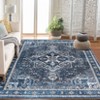 Area Rug, Washable Rug ¨C Machine Washable Non-Slip Vintage Retro Low Pile Chenille Rug for Living Room/Bedroom/Home Office, Soft Polyester Yarn - 2 of 4