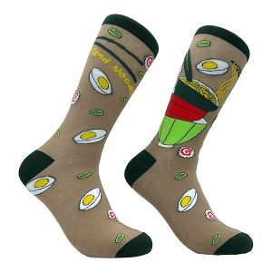 Crazy Dog T-Shirts Women's Send Noods Socks Funny Ramen Lo Mein Noodles Takeout Joke Footwear - 1 of 4