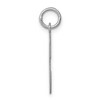 Black Bow Jewelry Sterling Silver Madison Collection LG Classic Script Initial C Pendant - 2 of 4