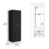NicBex 70.40"H Armoire Wardrobe Closet Storage Cabinet with 2 Doors & Shelves & 2 Drawer for Bedroom - 3 of 4