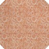 Salmon And Copper Floral Washable Indoor Outdoor Area Rug - 4 of 4