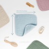 Baby Washcloths Muslin Cotton, Large 10”x10” by Comfy Cubs - 3 of 4