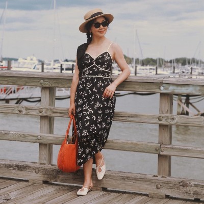 target black floral dress Black Floral Dresses
