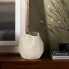 LuxenHome Ivory White Ceramic Modern Round Vase Off-White - 2 of 4