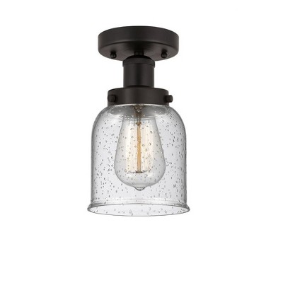Bell - 1 Light Semi-Flush Mount In Industrial Style-8.25 Inches Tall and 6.5 Inches Wide