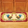 Collections Etc Rooster & Sunflowers Slip-Resistant Braided Kitchen Runner Rug - 2 of 2